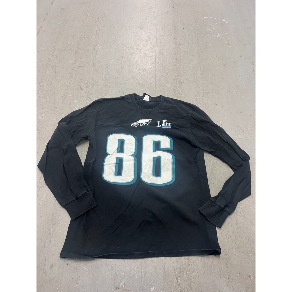NFL Philadelphia Eagles Fanatics Pro Line T-Shirt Men Medium Black #86 Zach Ertz